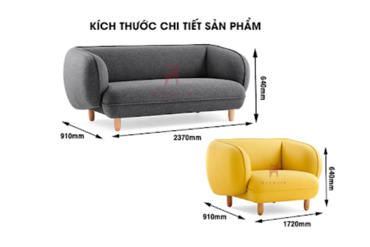 Kích thước sofa đơn